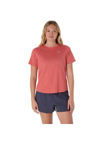 asics Damen Laufshirt "asics CORE SS TOP"schwarz pink clay, sportlich, Gr. XS, Obermaterial: 100% Polyester, Shirts