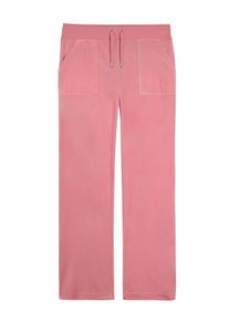 Juicy Couture Damen Sweathose "DEL RAY TRACK PANTS Damen"juicy pink, Gr. L, 95% POLYESTER, 5% ELASTAN, Hosen, Trainingshose Damen, Sweathose, Velour,