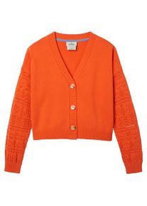 Passenger Reflection Open Knit Cardigan Woll- & Merinowesten Damen (Gr XL |rot)