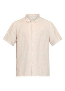 KnowledgeCotton Apparel Box S/S Linen Shirt Hemd Men (Größe XL |beige)