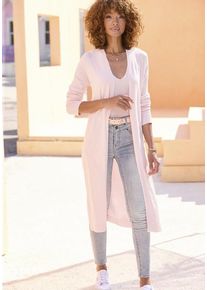 Lascana Cardigan pink Gr. 32/34 für Damen. Figurumspielend
