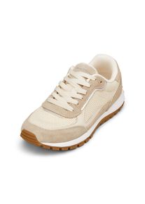 Marc O'Polo MARC O'POLO Damen Sneaker "aus Rindleder mit Strickeinsatz", Gr. 37dusty sand, raw cotton, Obermaterial: 80% Leder, 20% Polyester, unifarben, Schuhe