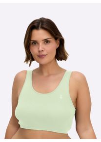 Speidel sheego Große Größen Bustier, grün + koralle + blau, Größe 36/38 - Damen