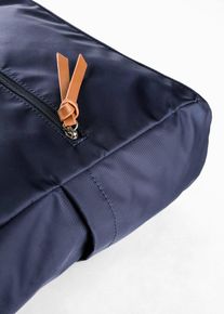 bonprix Rucksack mit Kontrastdetails, blau, Gr.48x38,5 cm, Praktischer Rucksack im Casual-Look