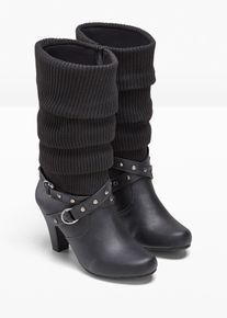 bonprix Stiefel, schwarz, Gr.37, Schicker Stiefel mit Trichterabsatz in unterschiedlichen Farben