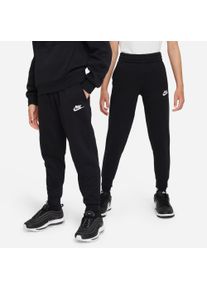 Nike Sportswear Kinder Jogginghose "CLUB FLEECE BIG KIDS' JOGGER PANTS", schwarz-weiß, sportlich, Gr. XS, Obermaterial: 80% Baumwolle, 20% Polyester,