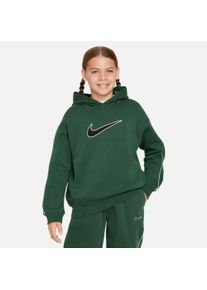 Nike Sportswear Kinder Kapuzensweatshirt "NSW OS PO HOODIE SW - für Kinder", grün, sportlich, Gr. XS, Obermaterial: 80% Baumwolle, 20% Polyester,