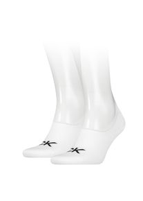 Herren Füßlinge "CK MEN FOOTIE HIGH CUT 2P LOGO", Calvin Klein Jeans, Gr. 43, weiß, Baumwollmischung, Socken, High-Cut, No Show Socks,