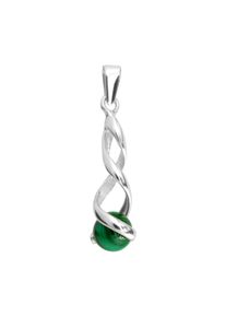 OSTSEE-SCHMUCK Damen Ketten-Anhänger "OSTSEE-SCHMUCK Anhänger Lusia Anhänger Lusia", 30 x 7mm, Silber 925 (Sterlingsilber), 1.5 g, weiß, Silber 925
