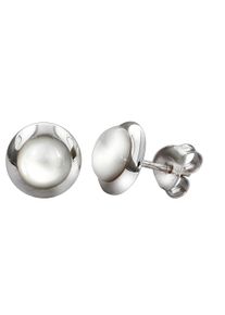 Vivance Damen Paar Ohrstecker "925/- Sterling Silber rhodiniert Perlmutt", ONE-SIZE, Silber 925 (Sterlingsilber), weiß, Silber 925 (Sterlingsilber),