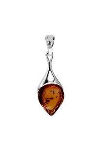 OSTSEE-SCHMUCK Damen Ketten-Anhänger "OSTSEE-SCHMUCK Anhänger Ditte Anhänger Ditte", 30 x 10mm, Silber 925 (Sterlingsilber), 1.4 g, weiß, Silber 925