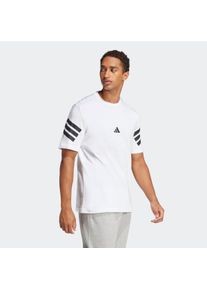 Herren T-Shirt "M FI 3S REG T", weiß, sportlich, Gr. XXXL, adidas Sportswear, Obermaterial: 100% Baumwolle, Shirts