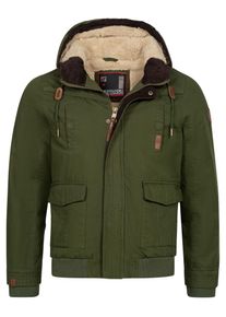 Herren Winterjacke "ASRigio", grün, Gr. S, Alessandro Salvarini, Obermaterial: 100% Baumwolle; Innenmaterial: 100% Polyester, Jacken, mit warmem