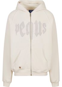 PEQUS Herren Sweatjacke "PEQUS PEQUS Mythic Logo Zip Hoodie", weiß, Gr. L, 100% Baumwolle, Sweatjacken