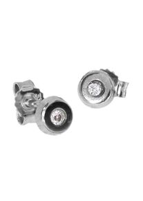 OSTSEE-SCHMUCK Damen Paar Ohrstecker "OSTSEE-SCHMUCK Ohrstecker Nea Ohrstecker Nea", 5,0mm rund, Weißgold 333, weiß, Weißgold 333, Ohrringe