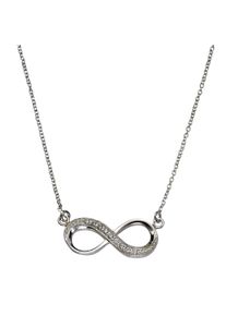 ZEEme Damen Collierkettchen "Silber 925 mit Unendlichkeitszeichen 45cm lang", 45cm, Silber 925 (Sterlingsilber), L: 45cm B: 9.0mm, weiß, Silber 925