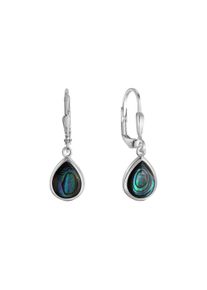 Vivance Damen Paar Ohrhänger "925-Sterling Silber rhodiniert Abalone", ONE-SIZE, Silber 925 (Sterlingsilber), weiß, Silber 925 (Sterlingsilber),