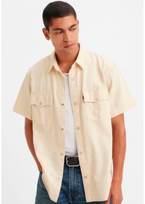 Levi's LEVI'S Herren Jeanshemd "RELAXED FIT WESTERN", weiß, casual, Gr. S, Denim/Jeans, Obermaterial: 100% Baumwolle, Hemden