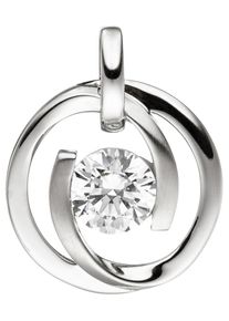 Jobo Damen Ketten-Anhänger "Anhänger mit Zirkonia", Weißgold 333, weiß, Weißgold 333, Schmuckanhänger, 333 Weißgold