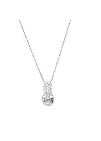 ZEEme Damen Kette mit Anhänger "925/- Sterling Silber rhodiniert Zirkonia", 45cm, Silber 925 (Sterlingsilber), L: 45cm B: 7.0mm, weiß, Silber 925