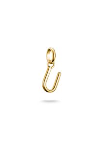 Thomas Sabo Damen Charm Buchstabe "Charm Alphabet/Buchstabe - Connect", U, gold, Silber 925, recycelt, Charms