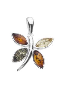 OSTSEE-SCHMUCK Damen Ketten-Anhänger "OSTSEE-SCHMUCK Anhänger Schmetterling Anhänger Schmetterling", 25 x 20mm, Silber 925 (Sterlingsilber), 2,3 g,