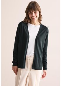 Cecil Damen Cardiganslate khaki, casual, Gr. XXL, unifarben, Web, 60% Baumwolle, 40% Viskose, Strickjacken, im soften Baumwoll-Mix