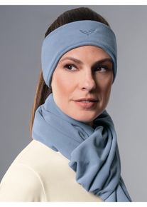 TRIGEMA Damen Stirnband "TRIGEMA Fleecestirnband", blau, sportlich, Gr. 3, Kunstfaser, Mützen