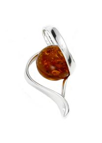 OSTSEE-SCHMUCK Damen Ketten-Anhänger "OSTSEE-SCHMUCK Anhänger Gleiter-Isabella", 25 x 13mm, Silber 925 (Sterlingsilber), 2.1 g, weiß, Silber 925
