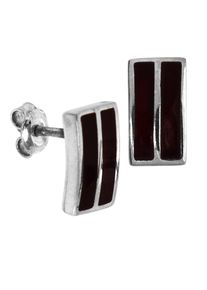 OSTSEE-SCHMUCK Damen Paar Ohrstecker "OSTSEE-SCHMUCK Ohrstecker Amelie Ohrstecker Amelie", 12 x 6mm, Silber 925 (Sterlingsilber), weiß, Silber 925