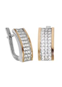 OSTSEE-SCHMUCK Damen Paar Ohrstecker "OSTSEE-SCHMUCK Ohrstecker Sunny Exklusiv", 17 x 8mm, Silber 925 (Sterlingsilber), weiß, Silber 925