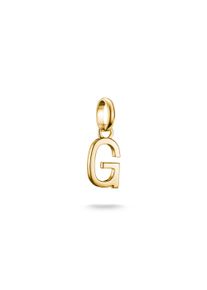 Thomas Sabo Damen Charm Buchstabe "Charm Alphabet/Buchstabe - Connect", G, gold, Silber 925, recycelt, Charms