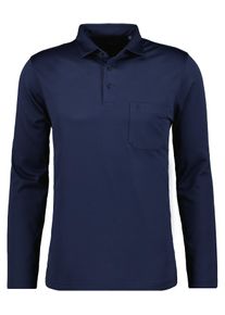 Ragman Herren Poloshirt, blau, casual, Gr. S, Baumwollmischung, Shirts