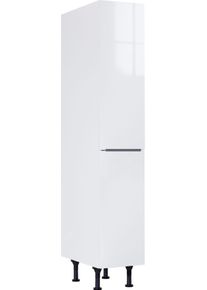 Apothekerschrank Optifit, B:30cm H:176,6cm T:58,4cm, weiß, Küche, Schränke, "Tara", mit 2 Vollauszügen und 4 Ablagen, Soft-Close-Funktion, Breite 30