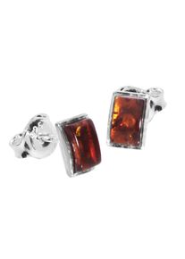 OSTSEE-SCHMUCK Damen Paar Ohrstecker "OSTSEE-SCHMUCK Ohrstecker Classic 6 x 4 mm", 7 x 5mm, Silber 925 (Sterlingsilber), weiß, Silber 925