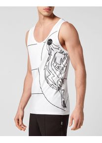 Plein Sport Herren T-Shirt "Tiger", schwarz-weiß, Gr. XXL, Obermaterial: 100% Baumwolle, Shirts