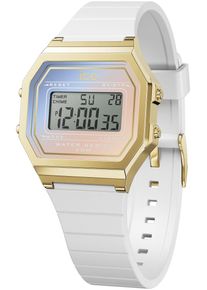 Ice Watch ICE-WATCH Damen Chronograph "ICE digit retro sunset - Small", weiß, Armbanduhren, Quarzuhr, Armbanduhr, Damenuhr, digital, Silikonarmband,