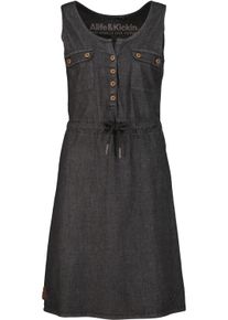 alife and kickin ALIFE & KICKIN Damen Sommerkleid "Damen DorisAK DNM", schwarz, Gr. XL, 98% Baumwolle 2% Elasthan, Kleider