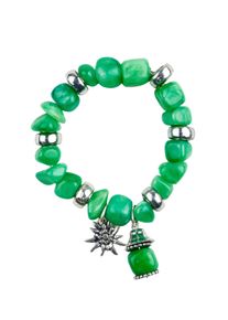 Damen Armband "Babsi", grün, Collezione Alessandro, Stein, Armbänder