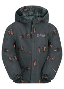 Jack Wolfskin Kinder Funktionsjacke "GLEELY 2L INS PRINT JKT K", grün, Gr. 140, OBERSTOFF 100% POLYESTER, FUTTER 100% POLYESTER FÜLLUNG 100%
