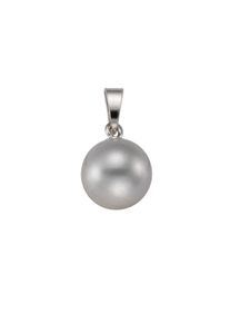 Vivance Damen Ketten-Anhänger "925 Silber rhodiniert Süßwasserzuchtperle grau", ONE-SIZE, Silber 925 (Sterlingsilber), 0,2 g, weiß, Silber 925