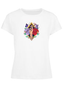 Merchcode Herren T-Shirt "Merchcode Damen Ladies Frida Kahlo - Artist Box Tee", weiß, casual, Gr. M, unifarben, 100% Baumwolle, Shirts