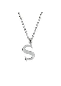 Diamonds by Ellen K. Damen Kette mit Anhänger "Silber 925 mit 1x Diamant 0,008ct. Buchstabe S", 45 + 3cm, 0,008 ct, Silber 925 (Sterlingsilber), L: 48cm B: 12.0mm, weiß,