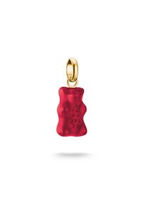 Thomas Sabo Damen Charm-Einhänger "Thomas Sabo x HARIBO: Charm - Connect", gold, Silber 925, recycelt, Charms, mit Kristallglas