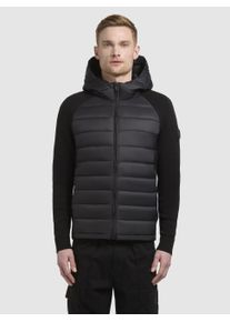 Khujo Herren Anorak "NILON", schwarz, casual, Gr. M, unifarben, Web, 100% Nylon, Jacken