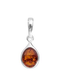 OSTSEE-SCHMUCK Damen Ketten-Anhänger "OSTSEE-SCHMUCK Anhänger Canissa Anhänger Canissa", 22 x 9mm, Silber 925 (Sterlingsilber), 1.0 g, weiß, Silber