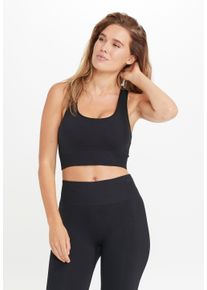 ENDURANCE ATHLECIA ATHLECIA Damen Sport-BH "Okalia", Gr. XXS, schwarz, 88% Polyamid, 11% Elasthan, 1% Synthetik, unifarben, BHs, in nahtlosem Design