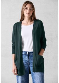 Cecil Damen Cardigan, grün, casual, Gr. XS, unifarben, Web, Stoff, 60% Baumwolle, 40% Viskose, Strickjacken, Feinstrick