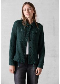 Cecil Damen Kurzjacke, grün, casual, Gr. XXL, unifarben, Stoff, 83% Polyester, 14% Viskose, 3% Elasthan, Jacken, mit Brusttasche