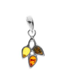 OSTSEE-SCHMUCK Damen Ketten-Anhänger "OSTSEE-SCHMUCK Anhänger Greta Anhänger Greta", 24 x 11mm, Silber 925 (Sterlingsilber), 1.2 g, weiß, Silber 925